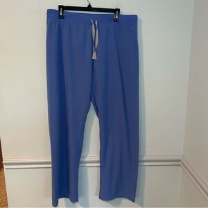 Figs Technical Collection Blue Scrub Pants Size Large